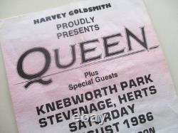 Queen Knebworth Park 1986 Concert Ticket Stub'A Kind Of Magic Tour' (VG+)