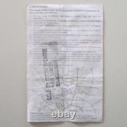 Queen Knebworth Park 1986 Concert Ticket Stub'A Kind Of Magic Tour' (VG+)