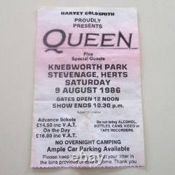 Queen Knebworth Park 1986 Concert Ticket Stub'A Kind Of Magic Tour' (VG+)