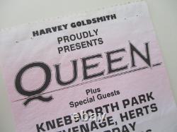 Queen Knebworth Park 1986 Concert Ticket Stub Final Freddie Mercury Concert Ex