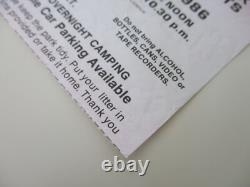 Queen Knebworth Park 1986 Concert Ticket Stub Final Freddie Mercury Concert Ex