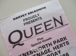 Queen Knebworth Park 1986 Concert Ticket Stub Final Freddie Mercury Concert NM