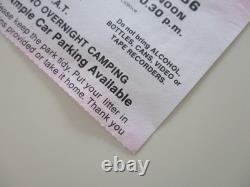 Queen Knebworth Park 1986 Concert Ticket Stub Final Freddie Mercury Concert NM