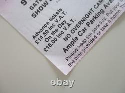 Queen Knebworth Park 1986 Concert Ticket Stub Final Freddie Mercury Concert NM
