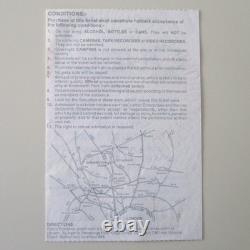 Queen Knebworth Park 1986 Concert Ticket Stub Final Freddie Mercury Concert (NM)