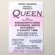 Queen Knebworth Park 1986 Concert Ticket Stub Uk Near Mint