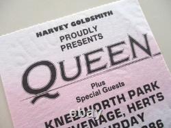 Queen Knebworth Park 1986 Concert Ticket Stub UK Near Mint