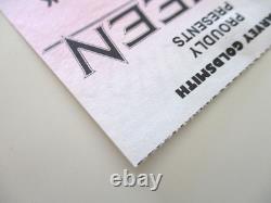 Queen Knebworth Ticket + Bottom Stub 1986 Final Freddie Mercury Concert EX+