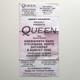 Queen Knebworth Ticket + Seller Stub 1986 Final Freddie Mercury Concert G+