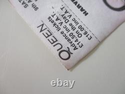 Queen Knebworth Ticket + Seller Stub 1986 Final Freddie Mercury Concert G+