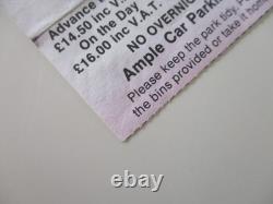 Queen Knebworth Ticket + Seller Stub 1986 Final Freddie Mercury Concert G+