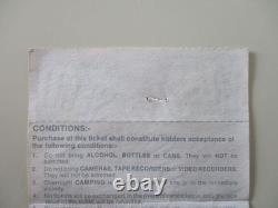 Queen Knebworth Ticket + Seller Stub 1986 Final Freddie Mercury Concert G+