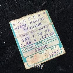 Queen Miami Marine Stadium Concert Ticket Stub March 15th 1975 Canceled For Rain