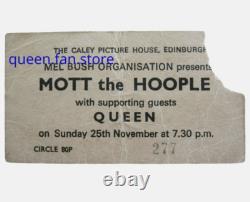 Queen (Mott The Hoople) 1973 Caley Picture House Edinburgh Concert Ticket Stub Queen (Mott The Hoople) 1973 Caley Picture House Edinburgh Concert Ticket Stub