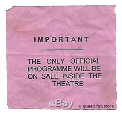 Queen / Mott The Hoople 1973 Hammersmith Odeon London Uk Concert Ticket Stub