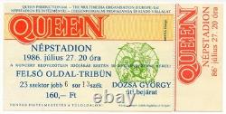 Queen Orig. Concert Ticket And Stub Budapest Hungary Népstadion 27. Jul. 1986