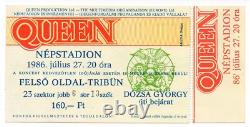 Queen Orig. Concert Ticket And Stub Budapest Hungary Népstadion 27. Jul. 1986