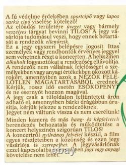 Queen Orig. Concert Ticket And Stub Budapest Hungary Népstadion 27. Jul. 1986