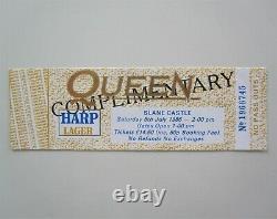 Queen'Slane Castle' Ireland 1986 Magic Tour Complimentary Concert Ticket Stub