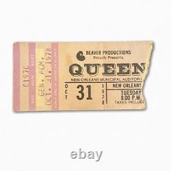Queen Ticket Stub from 1978 New Orleans Concert Very Rare