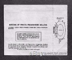 Queen' Unused Complete' 1986 Wembley Concert Ticket Stub Magic Tour Rare