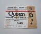 Queen Wembley 1978 Uk Tour Concert Ticket Stub Freddie Mercury