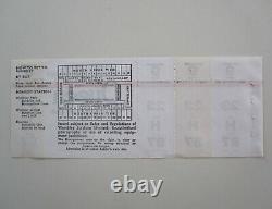 Queen Wembley Arena 1980 Concert Ticket All 3 Stubs Attached The Game UK Tour