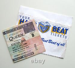 Queen Wembley Stadium 12th July 1986 Concert Ticket Stub Freddie Mercury (VG-)