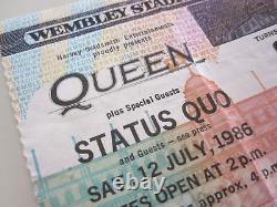 Queen Wembley Stadium 12th July 1986 Concert Ticket Stub Freddie Mercury (VG+)