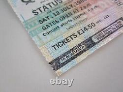 Queen Wembley Stadium 12th July 1986 Concert Ticket Stub UK Magic Tour + Card