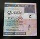 Queen Wembley Stadium 1986 Concert Ticket Stub Uk Magic Tour Freddie Mercury