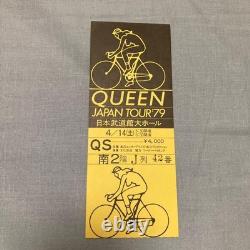 Queen concert ticket stub JAPAN TOUR 79