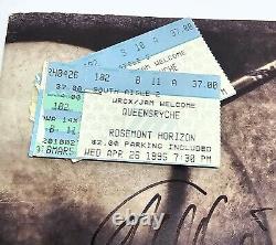 Queensryche Promised Land Concert Program 1995 Signed With Ticket Stub