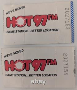 RAMONES 1989 Concert Ticket Stubs TWO NIGHTS Jan 27 & 28, 1988 The Ritz, NYC
