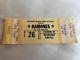 Ramones Concert Ticket Stub Unused March 26,1980 Agora Ballroom Columbus Ohio