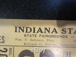 RARE 1964 BEATLES concert full ticket stub Indiana State Fair 9/3/1964 VG++