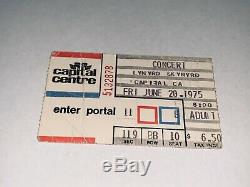 RARE 1972 Lynyrd Skynyrd Rock And Roll Concert Ticket Stub Capital Center