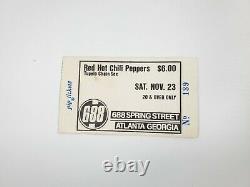 RARE! 1985 Red Hot Chilly Peppers Tupelo Chain Sex Concert Ticket Stub RHCP 80s