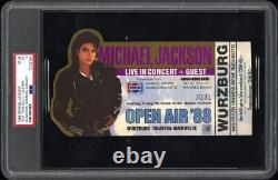 RARE 1988 MICHAEL JACKSON BAD Tour Full Ticket Stub King Of Pop MJ Concert PSA 3