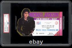 RARE 1988 MICHAEL JACKSON BAD Tour Full Ticket Stub King Of Pop MJ Concert PSA 6