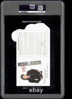 RARE 1988 MICHAEL JACKSON BAD Tour Full Ticket Stub King Of Pop MJ Concert PSA 6