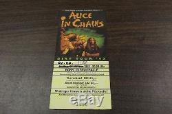 RARE Alice in Chains 1993 Concert Ticket Stub Signed by Layne Staley Dirt Tour