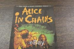 RARE Alice in Chains 1993 Concert Ticket Stub Signed by Layne Staley Dirt Tour