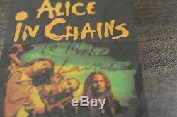 RARE Alice in Chains 1993 Concert Ticket Stub Signed by Layne Staley Dirt Tour