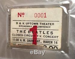 RARE Beatles 1964 Closed Circuit Telecast Concert Ticket STUB PSA #0001
