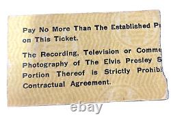 RARE Elvis Concert Ticket Stub 6/16/1974 Convention Center Arena Ft. Worth TX