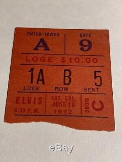 RARE Elvis Madison Square Garden Concert Ticket Stub LP Recording Show