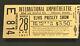 Rare Elvis March 28 1957 Chicago Illinois Concert Ticket Stub / Nearly Complete
