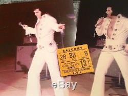 RARE Elvis Presley Concert ticket Stub Charlotte NC April 13th 1972 + 2 photos