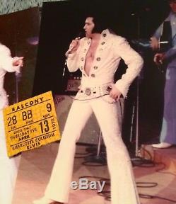 RARE Elvis Presley Concert ticket Stub Charlotte NC April 13th 1972 + 2 photos